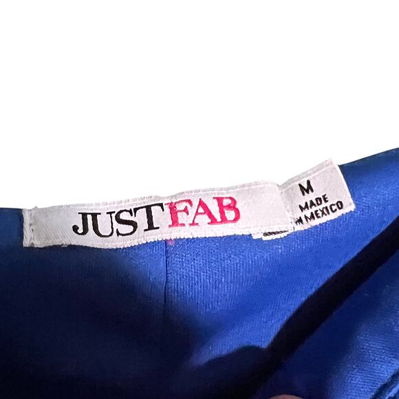 JustFab Royal Blue Ruffled Dress, Size M – New with Tags, Good Condition - Picture 5 of 10